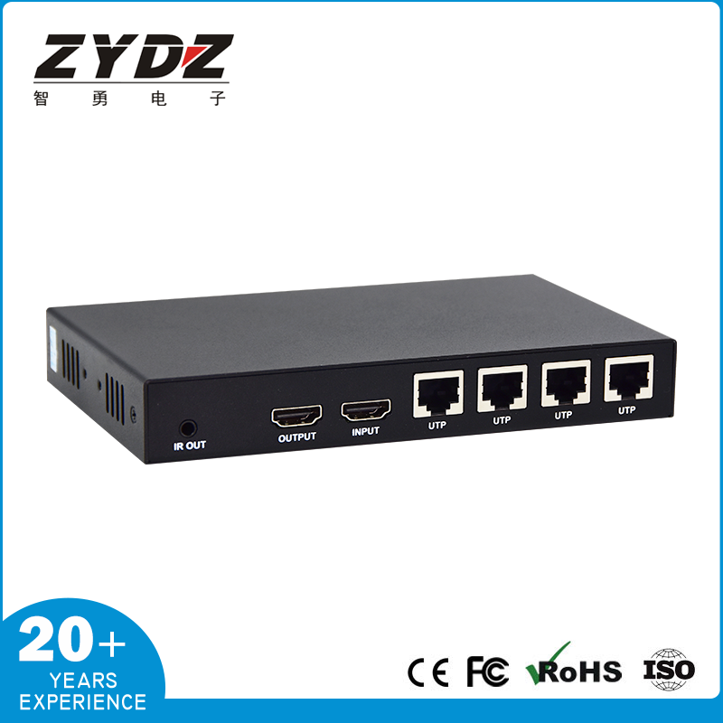 HDMI 1x4 TCP/IP Single Ethernet Cable Distribution Extension Device