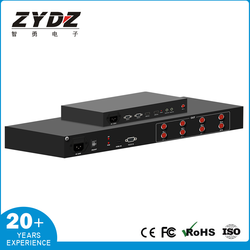 4K30Hz超高清多画面KVM编解码一体机-轨道交通PIS专用